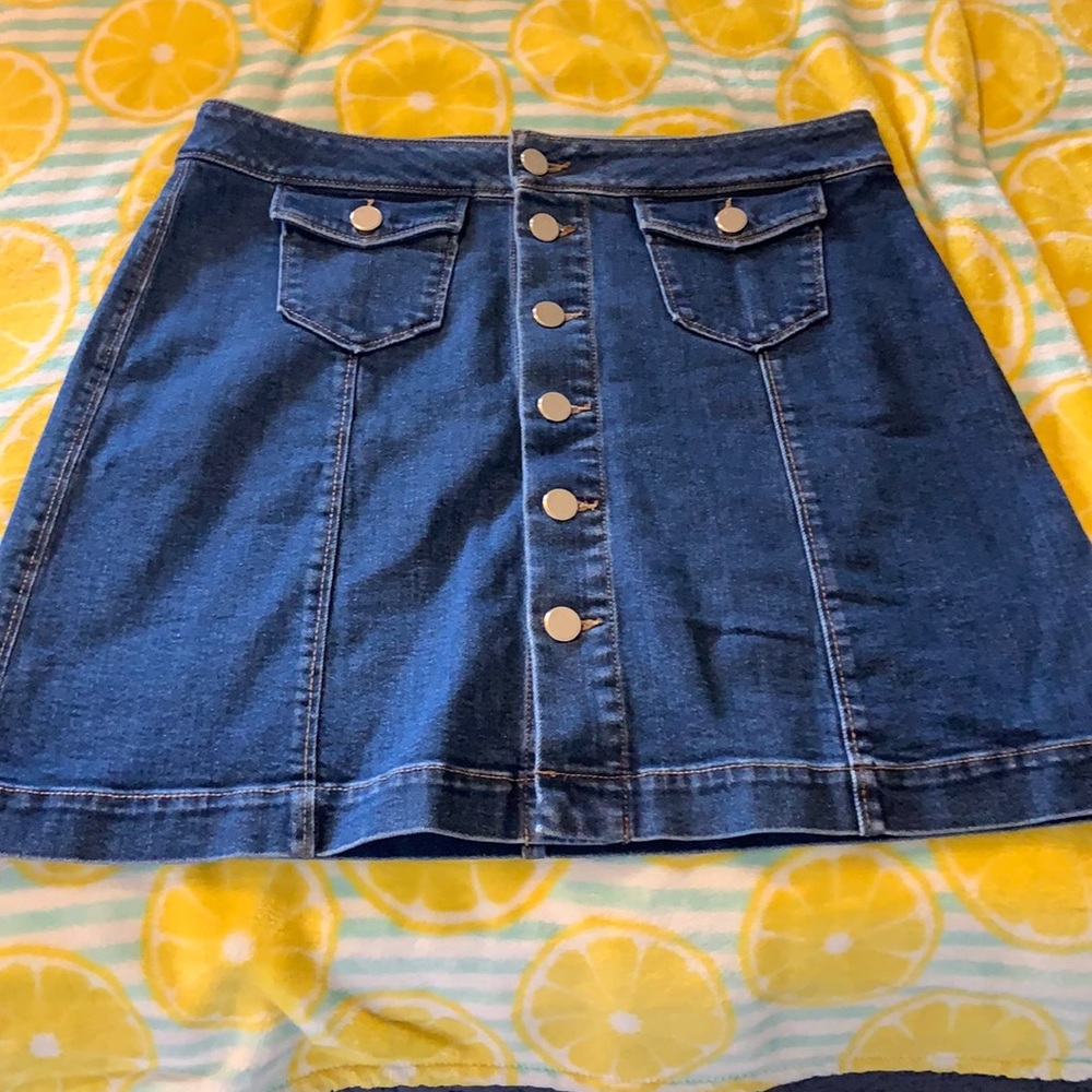Loft Jean Skirt
